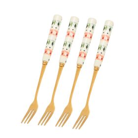 Cath Kidston Dolly Rose Set of 4 Cake Forks